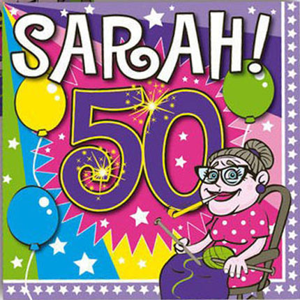 Versiering Sarah (50 jaar)