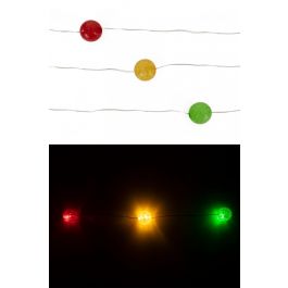 Relatief Laan Veel gevaarlijke situaties Led lichtsnoer 20 bolletjes rood/geel/groen