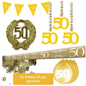 50 jaar getrouwd feestpakket XL