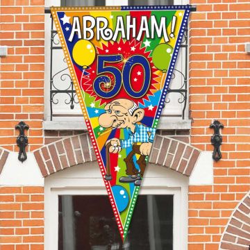 Abraham mega puntvlag 50 jaar