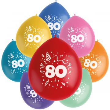 Ballonnen 80 verjaardag