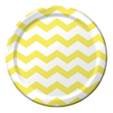 Chevron geel bord, 8 st