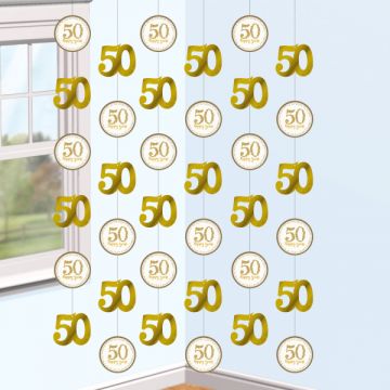 Decoratie string gouden huwelijk  50 jaar