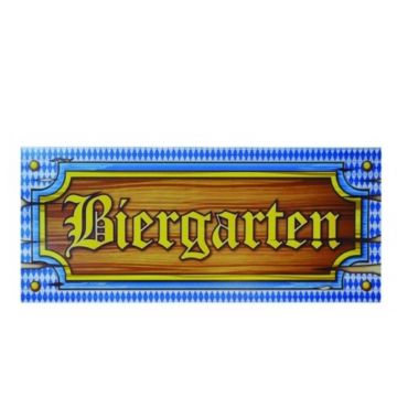 Biergarten deurbord oktoberfest