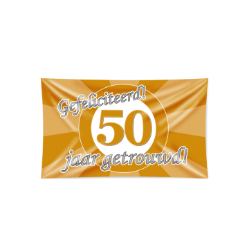 Vlag 50 jaar getrouwd xxl
