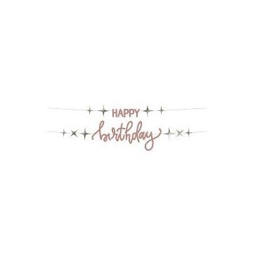 Slinger happy birthday rose goud