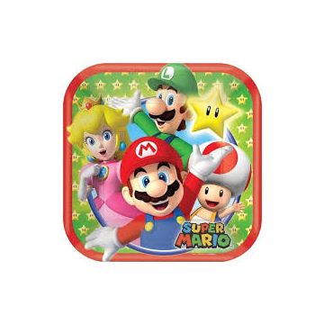 Super Mario Gebaksbordjes, 8 st