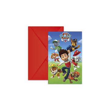 Paw Patrol Uitnodiging, 8 st