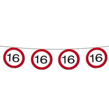 Slinger verkeersbord 16 jaar