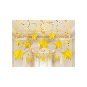 Swirls gouden ster
