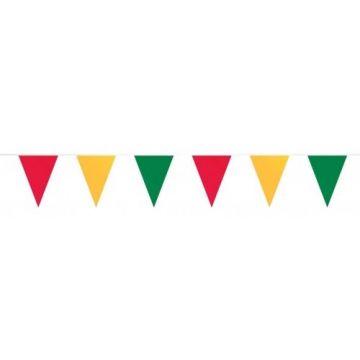 Vlaggenlijn Carnaval rood geel groen