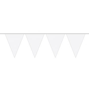 Vlaggenlijn wit in XL