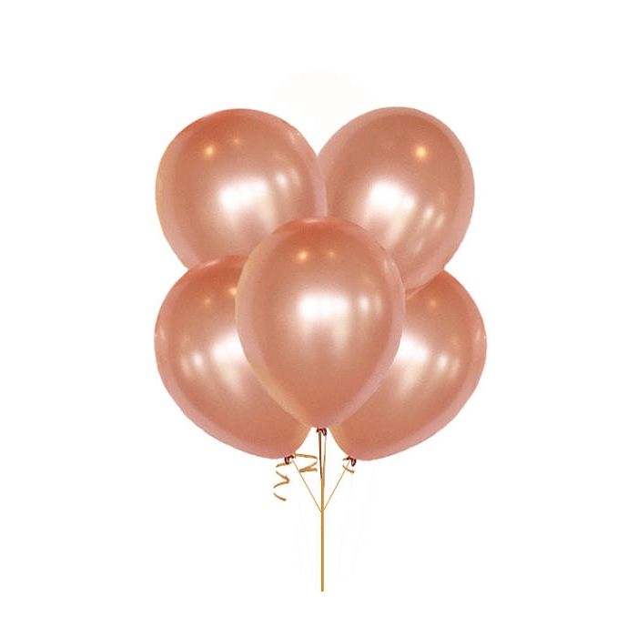 Basistheorie regelmatig brandstof Ballon Rosé Goud 10 stuks