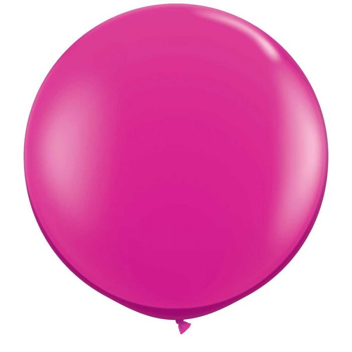 onderhoud Portugees Van Reuze ballon 90 cm magenta roze