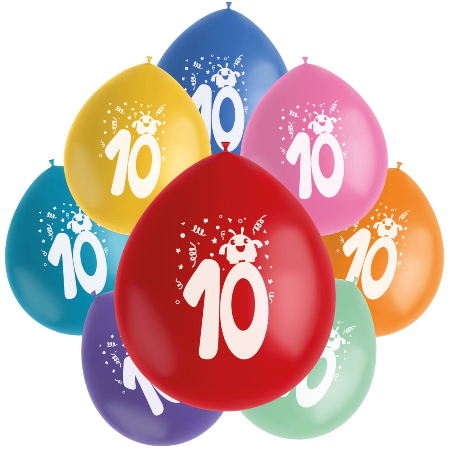 Betrouwbaar telex het formulier Ballon 10 jaar